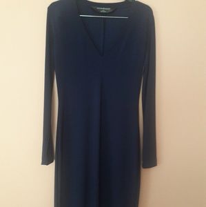 Norma Kamali navy dress